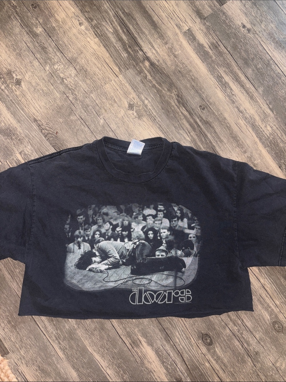 Vintage doors cropped band tee -Mens Large